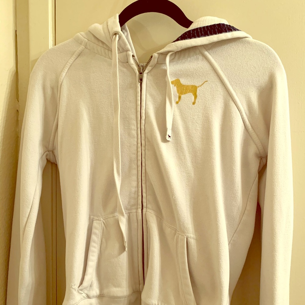 Pink zip-up hoodie